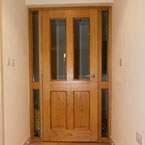 Hallway/ Entrance - Oak & glass, door and frame
